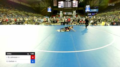 120 lbs Rnd Of 64 - Braden Johnson, WI vs Elijah Collick, MD