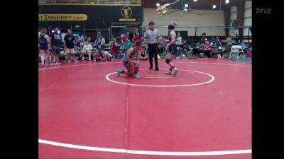 132 lbs Quarterfinals (8 Team) - EmmaLynn Burnett, MoWest Championship Wrestling vs Holly Garrett, Indiana INFERNO BLACK