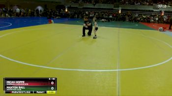 45 lbs Champ. Round 1 - Maxton Ball, Austin Mat Club vs Micah Hoppe, Marshall/Lakeview/RTR