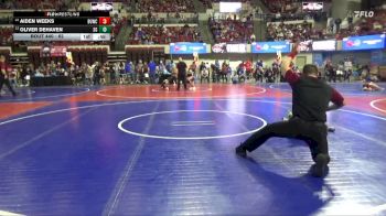 62 lbs Champ. Round 2 - Oliver DeHaven, Stillwater Gladiators vs Aiden Weeks, Shepherd Wrestling Club