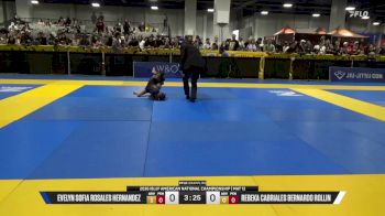 Evelyn Sofia Rosales Hernandez vs Rebeka Cabriales Bernardo Rollin 2026 American National IBJJF Jiu-Jitsu Championship