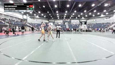 125 lbs Cons. Round 3 - William Bishop, Reinhardt University (GA) vs Kane Bryson, Montreat College
