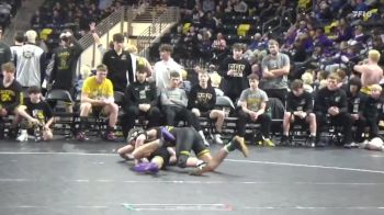 144 lbs Quarterfinal - Landen Davis, Eddyville-Blakesburg-Fremont vs Ayden Lawrence, Alburnett