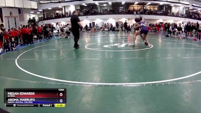 124A Champ. Round 1 - Megan Edwards, Elmira vs Aroma Marrufo, North Central College