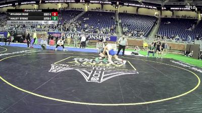 Girls-110 lbs Cons. Semi - Ryleigh Ruiz, DeWitt Hs Girls vs Haley Stenz, Alpena Hs Girls