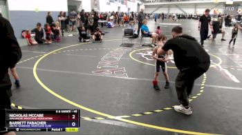 45 lbs Semifinal - Nicholas McCabe, Avalanche Wrestling Association vs Barrett Fabacher, Arctic Warriors Wrestling Club