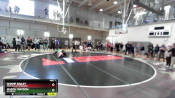 165 lbs Champ. Round 1 - Mason Watson, Belgrade vs Champ Bailey, West Valley (Spokane)