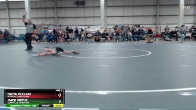 49 lbs Round 1 - Freya McClain, Homedale Wrestling vs Mack Virtue, Kuna Klub Wrestling