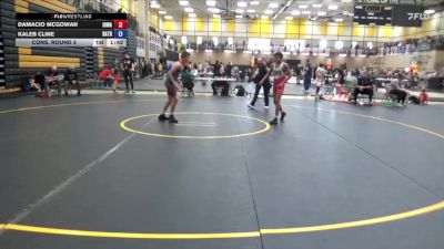 105 lbs Cons. Round 3 - Damacio McGowan, Iowa vs Kaleb Cline, Dardanes Trained
