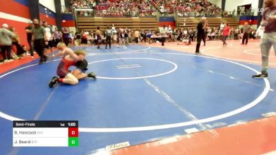 112 lbs Semifinal - Bladen Hancock, Owasso Takedown Club vs Jayden Beard, Tulsa Blue T Panthers