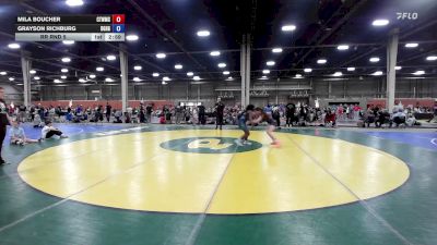125 lbs Rr Rnd 5 - Mila Boucher, NE Whale - GHSE vs Grayson Richburg, Doughgirls - GHSE