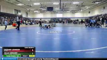 113 lbs Cons. Round 5 - Micah Gregory, Trinity School At River Ridge vs Zackary Johnson, Blaine