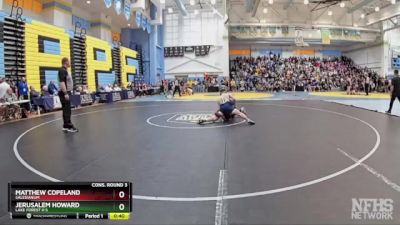 138 lbs Cons. Round 3 - Jerusalem Howard, Lake Forest H S vs Matthew Copeland, Salesianum