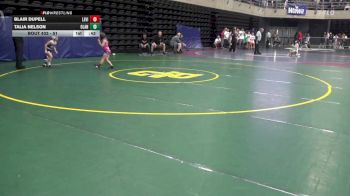 51 lbs Final - Blair Dupell, Levittown vs Talia Nelson, Olanta