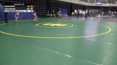 51 lbs Final - Blair Dupell, Levittown vs Talia Nelson, Olanta