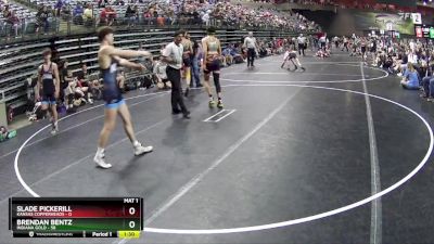 140 lbs Round 4 (6 Team) - Brendan Bentz, Indiana Gold vs Slade Pickerill, Kansas Copperheads