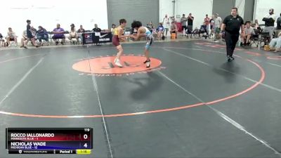 119 lbs Round 3 (8 Team) - Rocco Iallonardo, Minnesota Blue vs Nicholas Wade, Michigan Blue