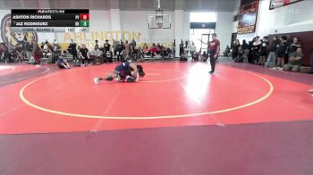 132 lbs Cons. Round 2 - Jaz Rodriguez, Ramona (Riverside) vs Ashton Richards, Paloma Valley