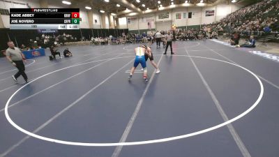 165 lbs Finals (8 Team) - Joe Novero, Creighton Prep vs Kade Abbey, Kearney