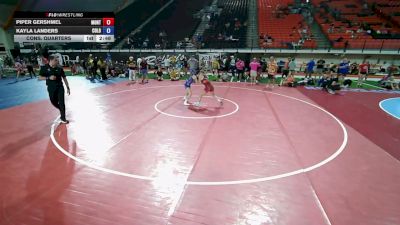 110 lbs Cons. Quarters - Piper Gershmel, Montana vs Kayla Landers, Colorado