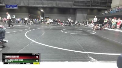 150 lbs Semifinal - Tayber Driggs, Manhattan Wrestling vs JaMarcus Siemens, Prodigy Elite