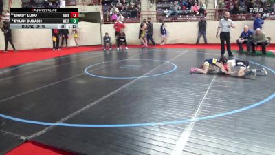 70_B lbs Round Of 16 - Brady Loro, Garnet Valley vs Dylan Dudash, West Middlesex