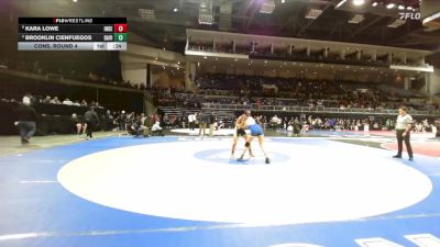 125 lbs Cons. Round 4 - Kara Lowe, Inderkum vs Brooklin Cienfuegos, Davis