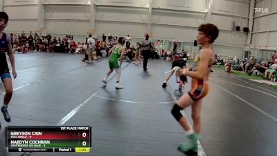 84 lbs Finals (2 Team) - Haedyn Cochran, Contenders WA Blue vs Greyson Cain, Full Circle