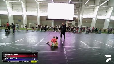 67 lbs Cons. Round 1 - Julian Maximo, AZ vs Jayce Potter, WY