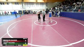 138 lbs Quarterfinal - Trinity Sullivan, Ganado vs Brooklinn Baldwin, Snowflake
