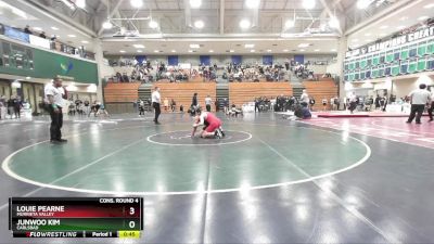 144 lbs Cons. Round 4 - Junwoo Kim, Carlsbad vs Louie Pearne, Murrieta Valley