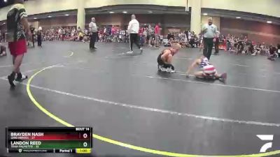 92 lbs Round 5 (6 Team) - Brayden Nash, Ohio Heroes vs Landon Reed, Team Palmetto