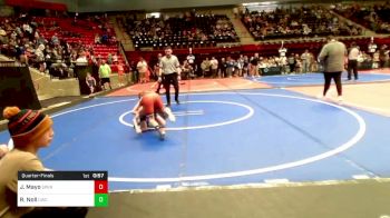 80-86 lbs Quarterfinal - Johnathan Mayo, Sperry Wrestling Club vs Ryan Noll, Claremore Wrestling Club