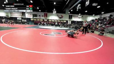 190 lbs Quarterfinal - Zane Hindi, Rowland vs Danny Frailey, Trabuco Hills