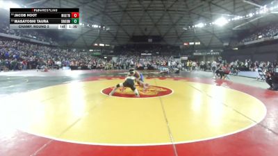 Boys 3A 132 lbs Champ. Round 2 - Masayoshi Taura, Shorewood vs Jacob Hoot, Marysville Getchell