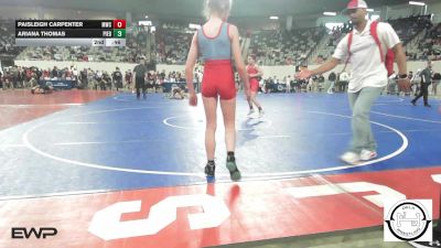 101 lbs Consolation - Kenleigh Henry, Comanche MS vs Zoey Vaughn, Collinsville Junior High