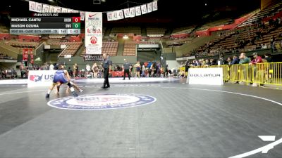 Cadet Boys Lower - 126 lbs Champ. Round 3 - Michael Cantu, Kerman High School Wrestling vs Mason Ozuna, Delta Wrestling Club