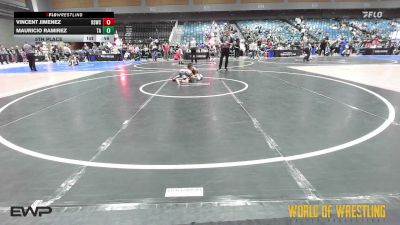 46 lbs 5th Place - Vincent Jimenez, Rising Sun Wrestling Club vs Mauricio Ramirez, Team Aggression