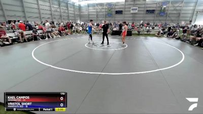 170 lbs Placement Matches (8 Team) - Kael Campos, Washington vs Vristol Short, Minnesota Red