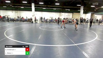 120 lbs Round Of 32 - Archer Anderson, MI vs Landon Sidun, PA