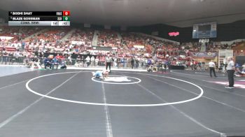 165 lbs Cons. Semi - Blaze Gossman, Scott Community HS vs Bodhi Shay, Paola HS