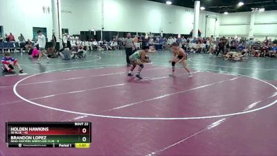 150 lbs Round 6 (8 Team) - Brandon Lopez, Head Hunters Wrestling Club vs Holden Hawkins, SD Blue