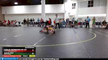 82 lbs Quarterfinal - Carlos Rodriguez-de Cespedes, Miami Wrestling Club vs Barak Roy, Unattached