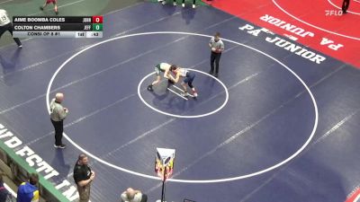 96 lbs Consi Of 8 #1 - Aime Boomba Coles, Johnstown vs Colton Chambers, Jefferson Morgan