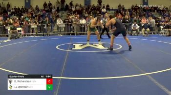 220 lbs Quarterfinal - Bubba Richardson, Essex vs Jeffrey Worster, Oxford Hills