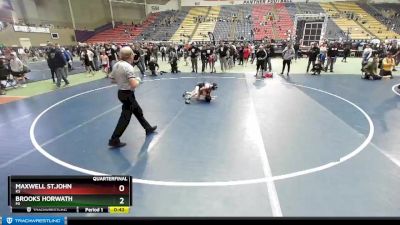 58 lbs Quarterfinal - Brooks Horwath, MI vs Maxwell St.John, KS