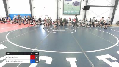 40 kg Rr Rnd 3 - Addison Wenkel, Michigan Rev Yellow vs Brynn Cunningham, MGW Death By Chocolate