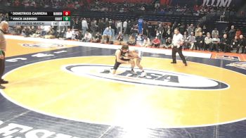 3A 144 lbs 1st Place Match - Demetrios Carrera, Aurora (Marmion Academy) vs Vince Jasinski, Fox Lake (Grant)