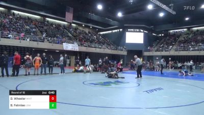 110 lbs Round Of 16 - Dionte Wheeler, Whitehall vs Bentley Felmlee, Lewistown