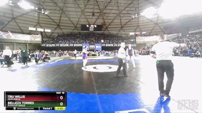 Girls 3A/4A 190 Champ. Round 2 - Belleza Torres, Puyallup (Girls) vs Tru Willis, Silas (Girls)